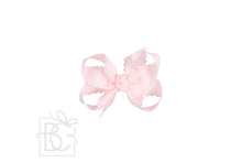 Load image into Gallery viewer, SCALLOPED EDGE BOW: Hot Pink / 5.5" Extra Large - 2.25" Ribbon on Alligator Clip