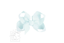 Load image into Gallery viewer, SCALLOPED EDGE BOW: Hot Pink / 5.5" Extra Large - 2.25" Ribbon on Alligator Clip