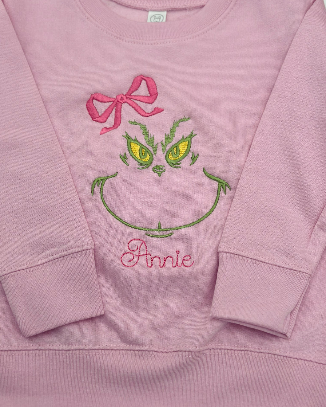 Embroidered Mean One Sweatshirt