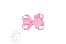 Load image into Gallery viewer, SCALLOPED EDGE BOW: Hot Pink / 5.5" Extra Large - 2.25" Ribbon on Alligator Clip