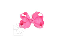 Load image into Gallery viewer, SCALLOPED EDGE BOW: Hot Pink / 5.5" Extra Large - 2.25" Ribbon on Alligator Clip
