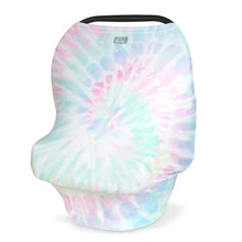 Load image into Gallery viewer, Mom Boss™ 4-in-1 Multi-Use Nursing & Shopping Cover - Rainbow Tie Dye