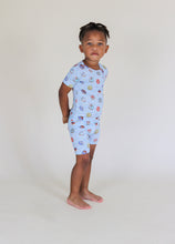 Load image into Gallery viewer, Blue Donut Bamboo Kids Short Set
