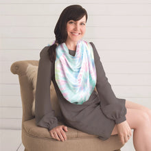 Load image into Gallery viewer, Mom Boss™ 4-in-1 Multi-Use Nursing & Shopping Cover - Rainbow Tie Dye