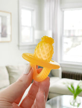 Load image into Gallery viewer, Itzy Ritzy Teensy Teether™ Soothing Silicone Teether Pineapple
