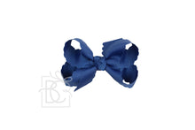 Load image into Gallery viewer, SCALLOPED EDGE BOW: Hot Pink / 5.5&quot; Extra Large - 2.25&quot; Ribbon on Alligator Clip
