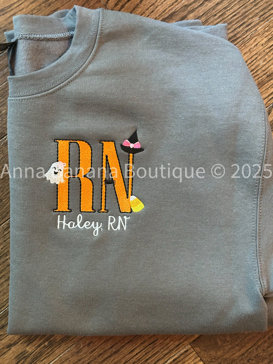 Embroidered Nurse Halloween RN Sweatshirt