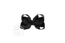 Load image into Gallery viewer, SCALLOPED EDGE BOW: Hot Pink / 5.5&quot; Extra Large - 2.25&quot; Ribbon on Alligator Clip
