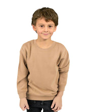 Load image into Gallery viewer, Youth Long Sleeve Fleece Sweatshirts Unisex Kids Pullover: Kelly Green / Youth Large
