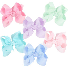 Load image into Gallery viewer, SCALLOPED EDGE BOW: Hot Pink / 5.5&quot; Extra Large - 2.25&quot; Ribbon on Alligator Clip
