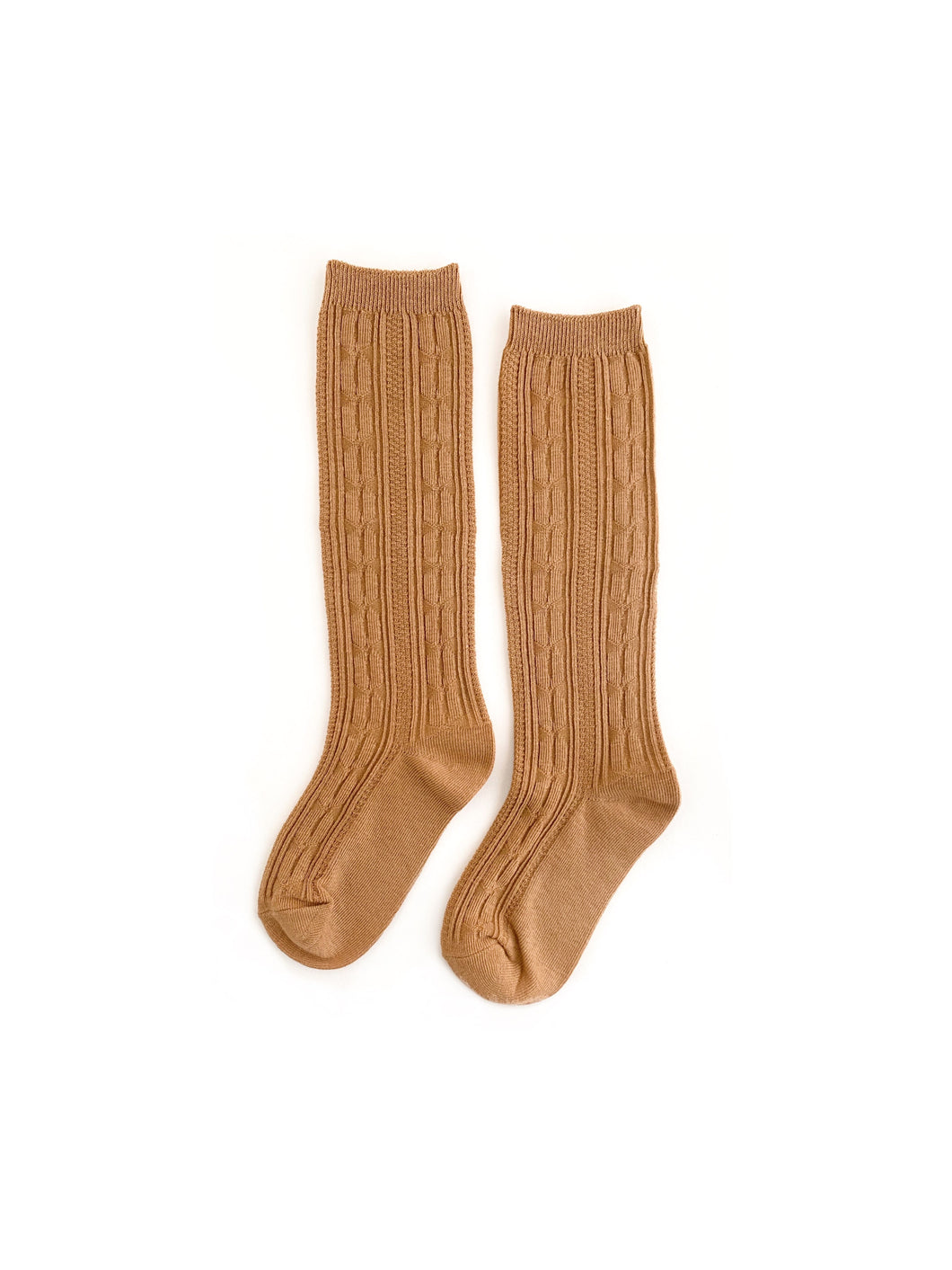 Little Stocking Co. Butterscotch Cable Knit Knee Highs
