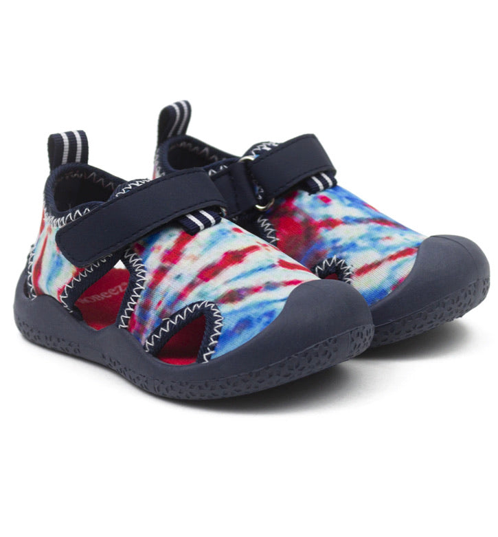 Robeez Remi Water Shoes Tie Dye Red