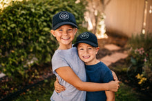 Load image into Gallery viewer, Tiny Trucker Co. SIS Black Trucker Hat
