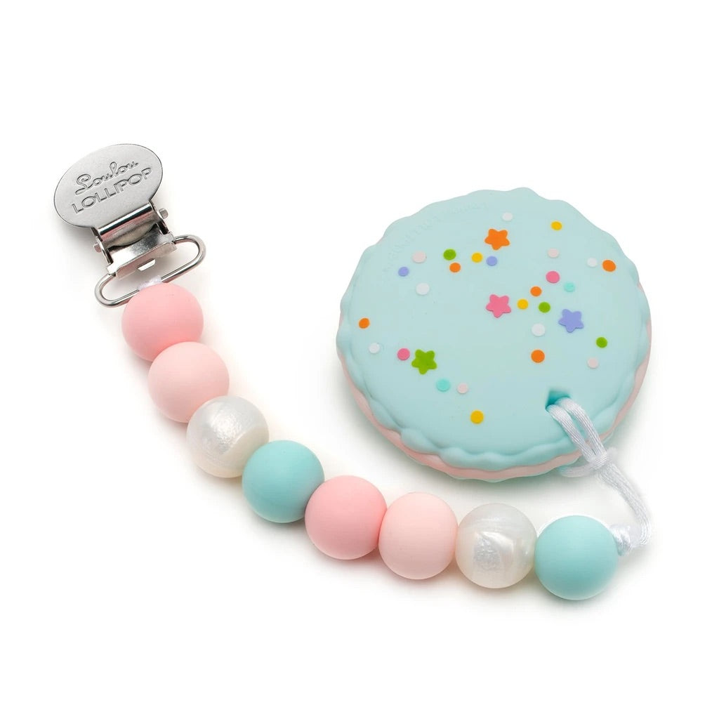 Macaron Teether Set - Pink and Blue