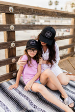 Load image into Gallery viewer, Tiny Trucker Co. MINI Black Trucker Hat

