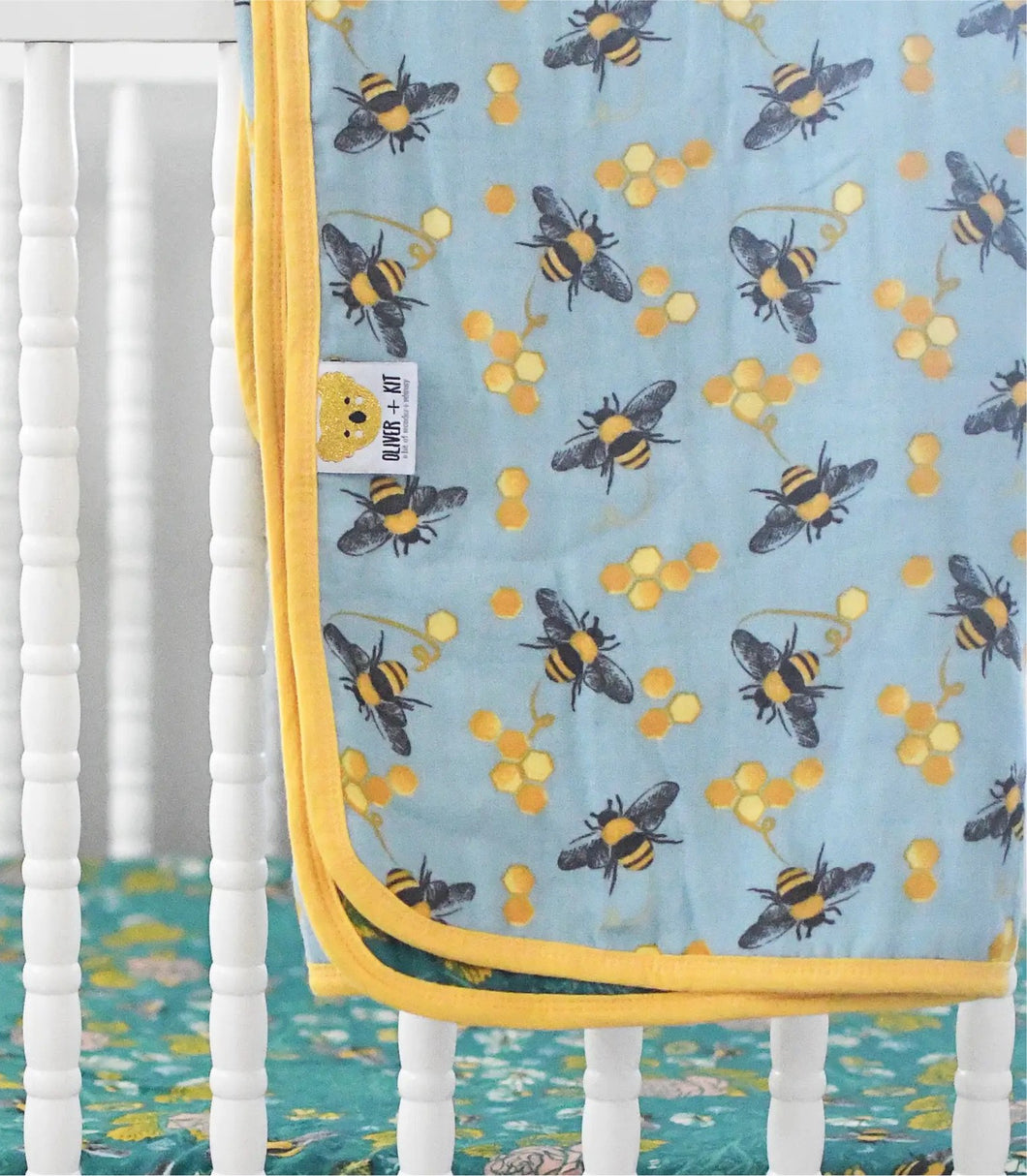 Oliver + Kit Save the Bees Cuddle Blanket