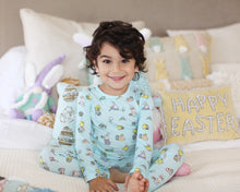 Load image into Gallery viewer, Bellabu Bear Easter Bunnies Bamboo Kids Pajamas Two-Piece Set
