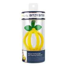 Load image into Gallery viewer, Bitzy Biter™ Lemon Teething Ball Baby Teether
