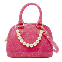 Load image into Gallery viewer, Pink Jelly Bowling Pearl Crossbody Bag
