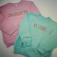 Load image into Gallery viewer, Embroidered Ombre Name Sweatshirt
