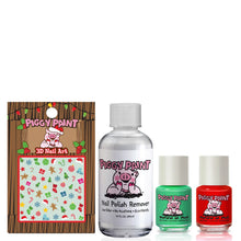 Load image into Gallery viewer, Piggy Paint 0.25 oz. Oh Holly Jolly Set
