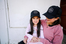Load image into Gallery viewer, Tiny Trucker Co. MINI Black Trucker Hat
